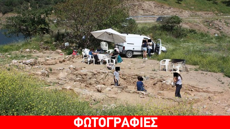 Κρήτη: Έκαναν πικ-νικ πάνω στα αρχαία!