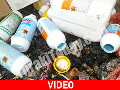 Καίνε χημικά αγροτικά απορρίμματα στον κάμπο της Ξάνθης