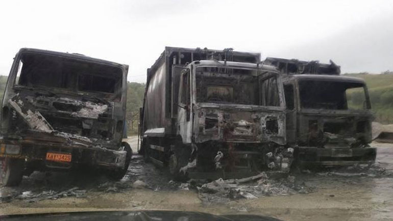 Ιερισσός: Εμπρησμό δείχνουν τα στοιχεία για τα απορριμματοφόρα του Δήμου