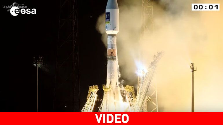 Η εντυπωσιακή εκτόξευση δύο ευρωπαϊκών δορυφόρων στο διάστημα