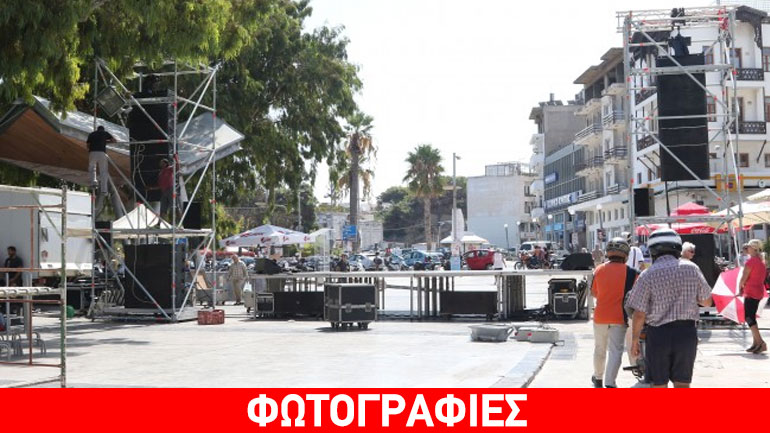 Ηράκλειο: Πυρετώδεις προετοιμασίες για την ομιλία Τσίπρα στην πλ. Ελευθερίας