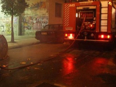 Φωτιά στο κέντρο του Ηρακλείου τα ξημερώματα