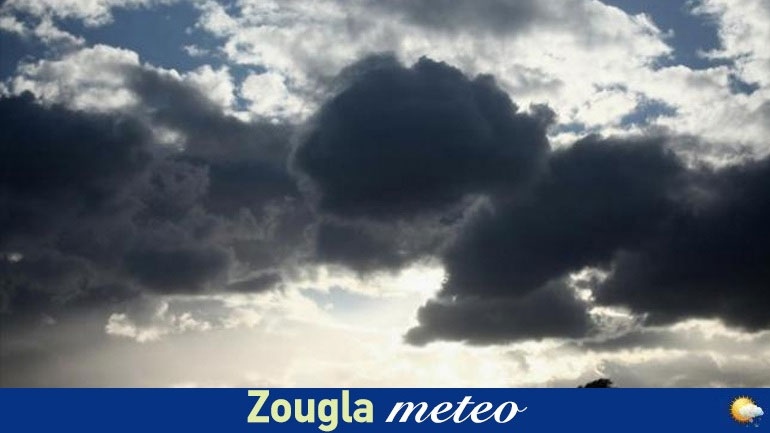 Νεφώσεις, καταιγίδες και πτώση της θερμοκρασίας