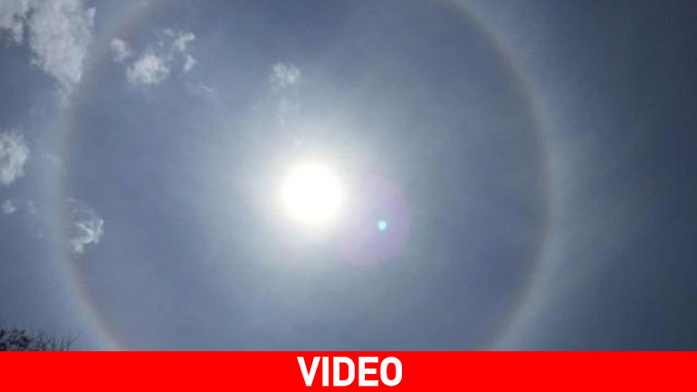 Εντυπωσιακό ηλιακό φαινόμενο στον ουρανό της Καλαμάτας