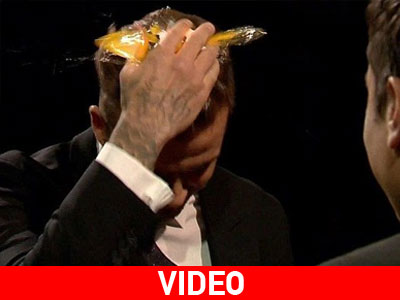 David Beckham: Έφαγε αυγό στο… κεφάλι