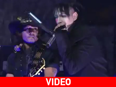 Johnny Depp και Marilyn Manson μαζί στη σκηνή