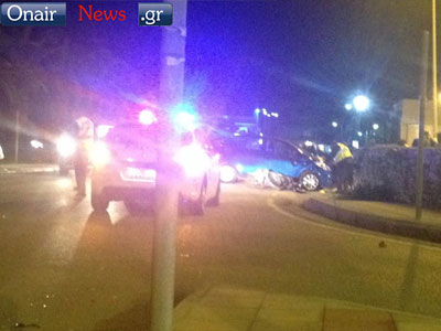 Μηχανή προσέκρουσε σε αυτοκίνητο στο Μεσολόγγι