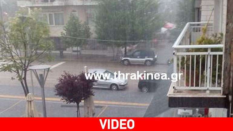 Χαλαζόπτωση στην Ορεστιάδα