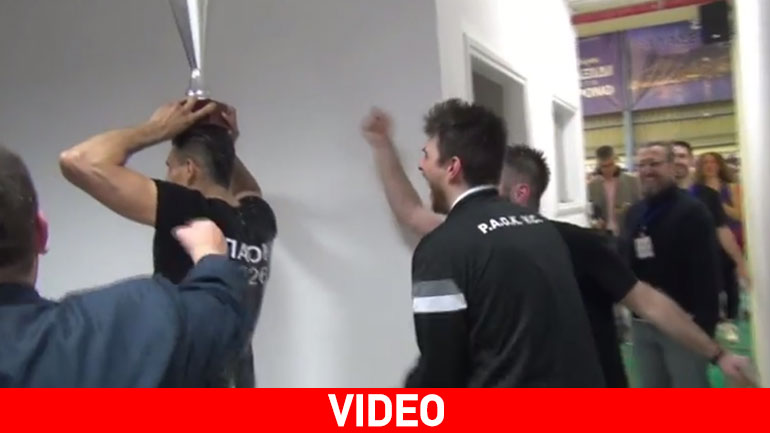 Τα τρελά πανηγύρια των παικτών του ΠΑΟΚ για το Κύπελλο