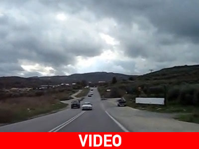 Κρήτη: Παράνομη προσπέραση και παραλίγο ατύχημα