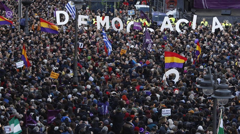 Podemos: «Μπροστά στον εκβιασμό η ελληνική κυβέρνηση αντέδρασε παραδειγματικά»