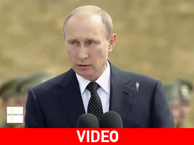 Στόχος πουλιών ο Πούτιν κατά τη διάρκεια ομιλίας