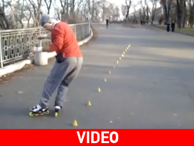 Ο παππούς ξέρει από πατίνια!