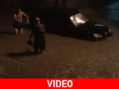 Πρωινή μπόρα εγκλώβισε οδηγούς στη Θεσσαλονίκη