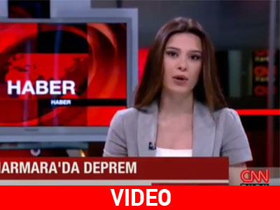 Ο σεισμός της Λήμνου ταρακούνησε στούντιο της τουρκικής τηλεόρασης