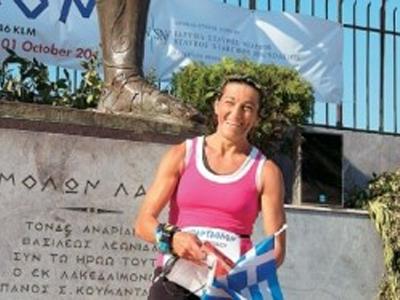 Η πρώτη γυναίκα που τερμάτισε στο «Σπάρταθλον»