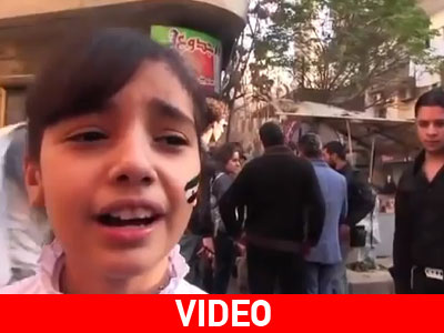 Συρία: Διακόπηκε το τραγούδι της μικρής από βόμβα