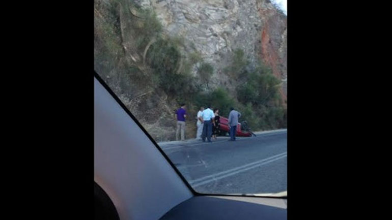 Ρέθυμνο: Ανετράπη αυτοκίνητο με έγκυο επιβάτιδα