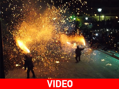 Χαλκούνια υπό βροχή στο Αγρίνιο