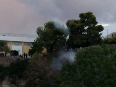 Πυρκαγιά σε πάρκο στον Άγιο Νικόλαο