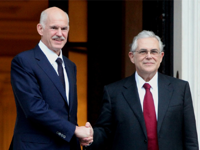 Συνάντηση Παπαδήμου- Παπανδρέου