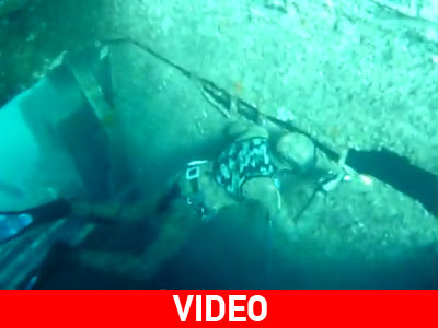 Ψαροντουφεκάς σε ναυάγιο….