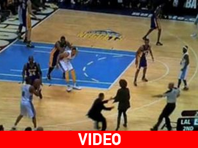 Μεθυσμένη οπαδός διέκοψε το Νάγκετς-Λέικερς