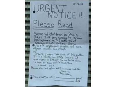 «Τα παιδιά σας μυρίζουν»