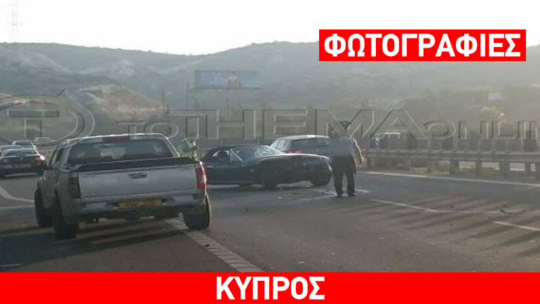 Τροχαίο ατύχημα στον αυτοκινητόδρομο Λεμεσού/Λευκωσίας – Άγιο είχε η νεαρή οδηγός