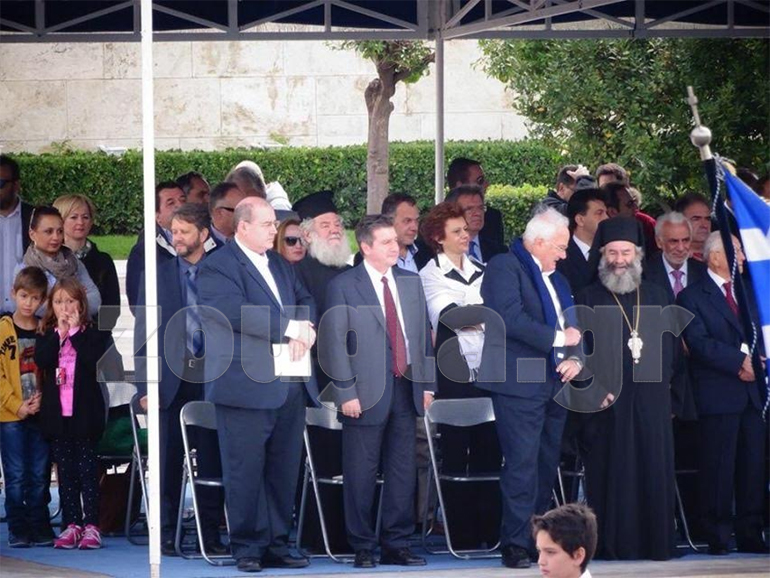 Ο υπoυρός Παιδείας Νίκος Φίλης και ο δήμαρχος Αθηναίων Γιώργος Καμίνης