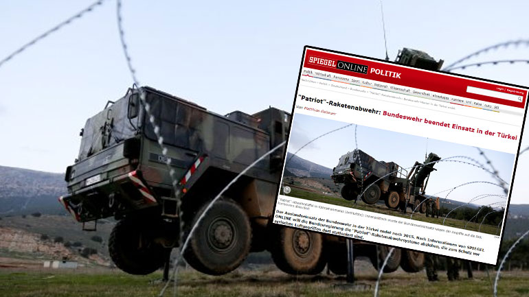 Spiegel: Αποχωρούν τα γερμανικά «Patriot» από την Τουρκία Spiegel: Αποχωρούν τα γερμανικά «Patriot» από την Τουρκία