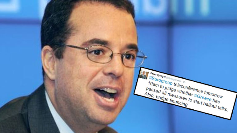 Πίτερ Σπίγκελ: Νέα τηλεδιάσκεψη του Eurogroup το πρωί της Πέμπτης