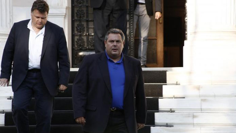 Στο Μέγαρο Μαξίμου ο Πάνος Καμμένος