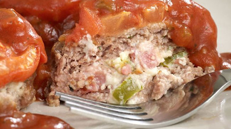 Μπιφτέκια γεμιστά Μπιφτέκια γεμιστά