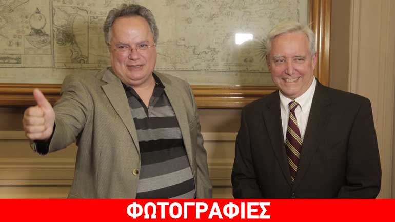 Συνάντηση Κοτζιά με αμερικανό πρέσβη στο υπουργείο Εξωτερικών Συνάντηση Κοτζιά με αμερικανό πρέσβη στο υπουργείο Εξωτερικών