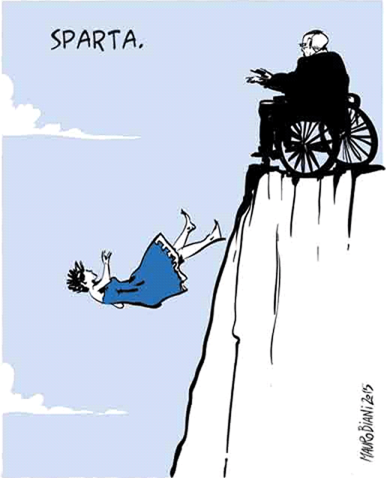 Η Ελλάδα ως Σπάρτη στον Καιάδα από τον Σόιμπλε (IlManifesto)