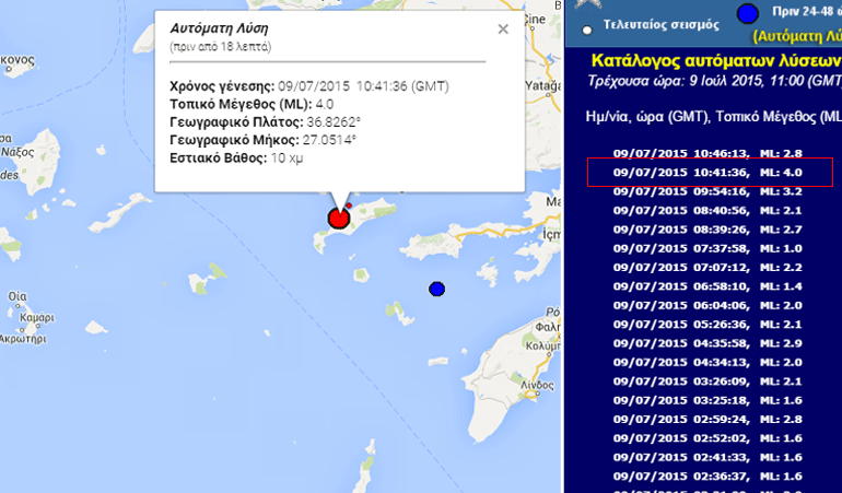 Το επίκεντρο της δόνησης