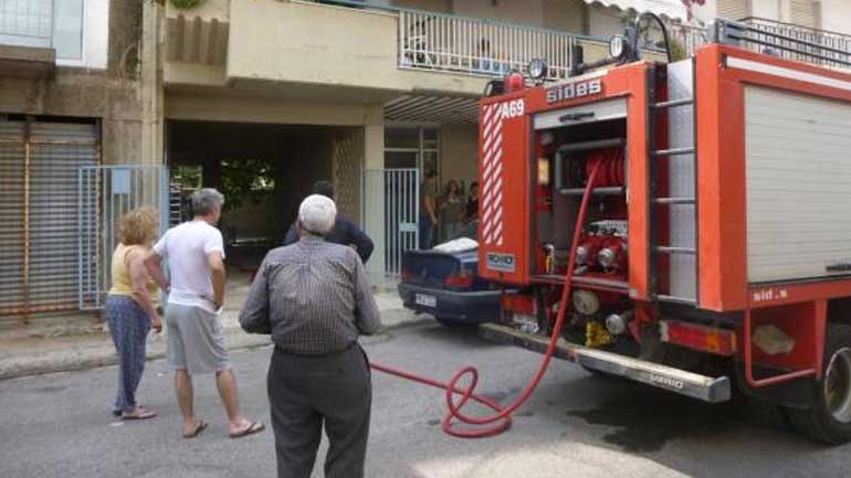 Φωτιά σε διαμέρισμα στο κέντρο της Καλαμάτας