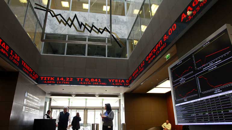 Με πτώση 1,77% έκλεισε το Χρηματιστήριο Αθηνών Με πτώση 1,77% έκλεισε το Χρηματιστήριο Αθηνών