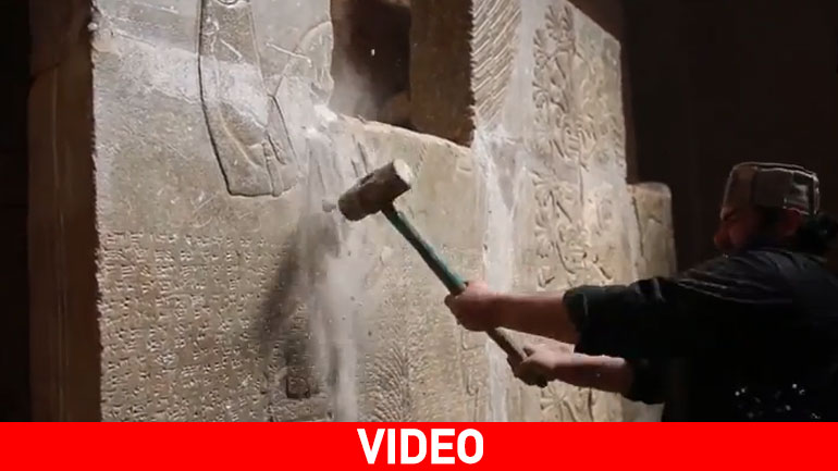 Τζιχαντιστές ισοπεδώνουν την αρχαία Νιμρούντ Τζιχαντιστές ισοπεδώνουν την αρχαία Νιμρούντ