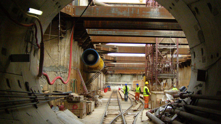 Θεσσαλονίκη: Στάση εργασίας των εργαζομένων στο έργο του μετρό Θεσσαλονίκη: Στάση εργασίας των εργαζομένων στο έργο του μετρό