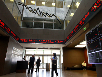 Πτώση στο Χρηματιστήριο Αθηνών Πτώση στο Χρηματιστήριο Αθηνών