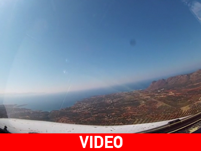 Χανιά: Απογείωση με θέα από το πιλοτήριο ενός Airbus A320