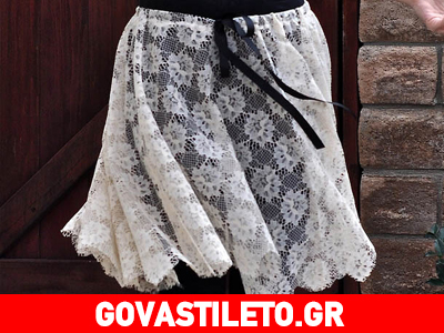 Φτιάξε μόνη σου μια vintage δαντελένια φούστα