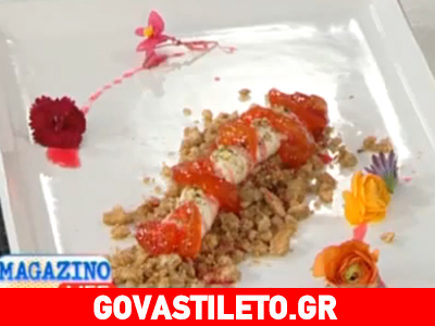 Ελληνικό «Cheese Cake» με ντάκο και κατίκι Ελληνικό «Cheese Cake» με ντάκο και κατίκι