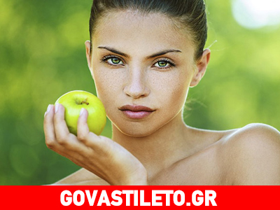 Πράσινο μήλο για λαμπερό πρόσωπο