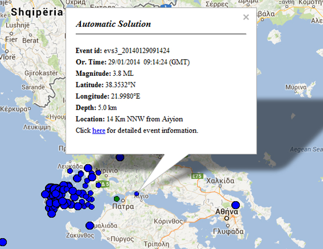 Αυτόματη ανάλυση του Γεωδυναμικού Ινστιτούτου του Εθνικού Αστεροσκοπείου Αθηνών 