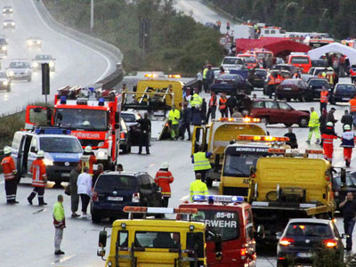 Καραμπόλα με τραυματίες στη Γερμανία