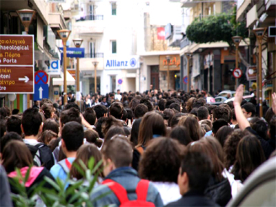 Στους δρόμους μαθητές της Πάτρας