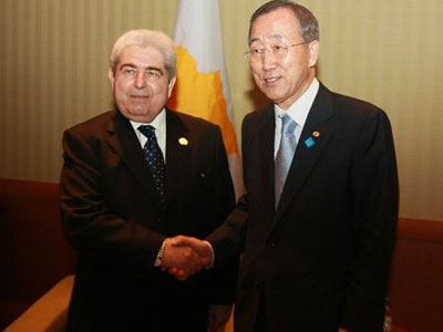 Στην Κύπρο ο γενικός γραμματέας του ΟΗΕ Στην Κύπρο ο γενικός γραμματέας του ΟΗΕ